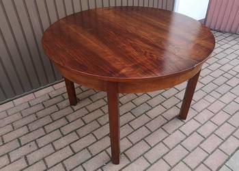 Stół Art-Deco Okrągły 110 Zgrabny Antyk Stary Rozkładany Okazja.