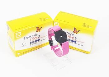 Opaska ochronna na sensor FreeStyle Libre 2 - Jasny róz