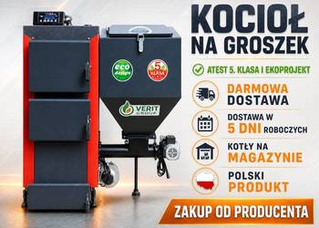 Kocioł 20kW na groszek ekogroszek z podajnikiem kotły piec co 150-200m2 at…