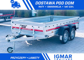 Przyczepka samochodowa TEMARED PRO 3015/2 dwuosiowa DMC 750 kg 296x150cm