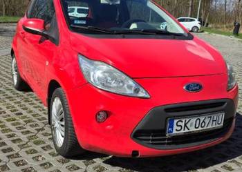Ford Ka 2010, 1.2, niski przebieg, czerwony