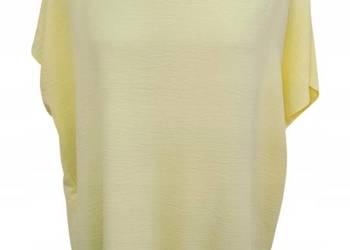 Top bluzka gumka Plus Size - żółty -rozm.52 biust 122cm