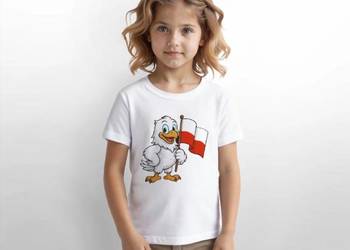 Koszulka dziecięca patriotyczna Polska Flaga orzełek