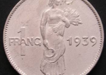 Luksemburg 5 frang 1939 - stan 1/2