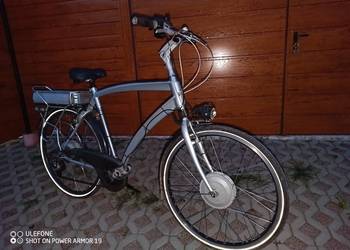 Rower elektryczny po konwersji napęd na dwa koła silniki BLDC
