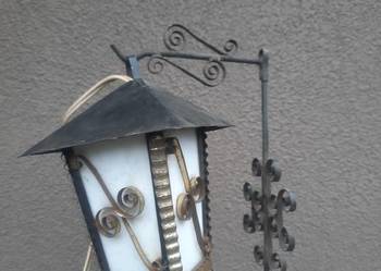 Stara metalowa lampka z czasów PRL sprawna