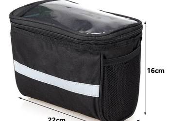 Torba Rowerowa Wodoodporna na Kierownicę z Odblaskiem