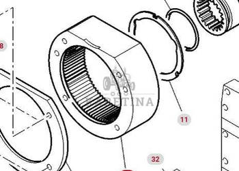 Massey Ferguson 7516 Pierścień Zębaty 54 zęby CZĘŚCI 3382353M1