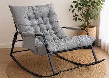 Fotel Bujany z Poduszką – Podwójny – Komfortowy Relaks Do Domu i Ogrodu