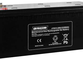 Akumulator żelowy GROM 12V 200Ah LPGS12-200