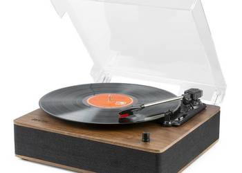 Gramofon Fenton RP161 z wbudowanymi głośnikami Bluetooth Drewniany Gramofon
