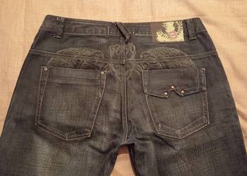 Męskie spodnie sprtowe jeansy roz 34 L