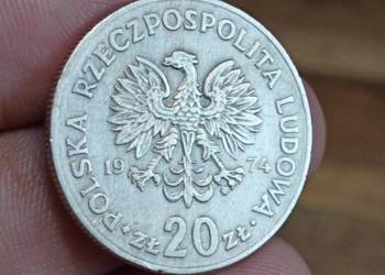 sprzeam monete 20 zl 1974 Marceli Nowotko
