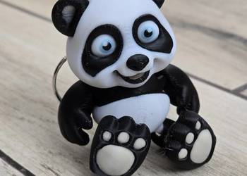 Brelok Panda 3D do Kluczy / Torebki - Druk3d Keychain fidget mixGadzet