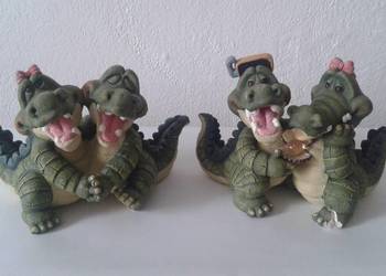 Figurki krokodyle para 2 sztuki wymiary 13 cm x 19 cm