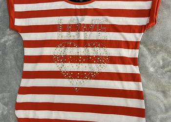 T-shirt / koszulka / bluzka z krótkim rękawem w paski