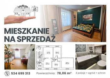 GOTOWE DO ZAMIESZKANIA - NISKIE OPŁATY + kominek, piwniczka/schron, ogród,…