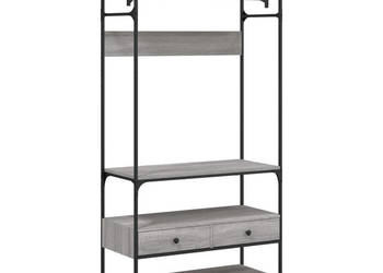 Szafa z szufladami szary dąb sonoma 89x39x1845 cm WM-838956