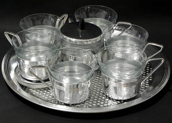 Serwis PRL herbaciany szkło-aluminium, Chorzów DW 17