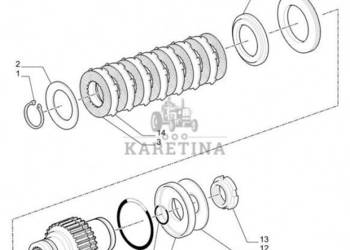 New Holland T6010 T6090 T7230 Piasta 5193227