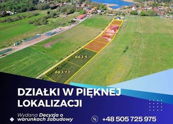 Działki z warunkami zabudowy - blisko jeziora i lasów