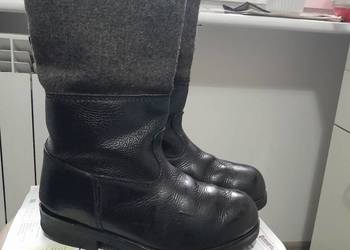 Buty wartownicze skórkowo-filcowe ,skórofilce wartownicze z lat.prl
