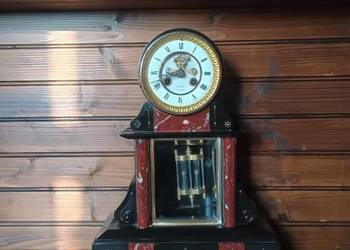 Kominkowy zegar francuski brokot