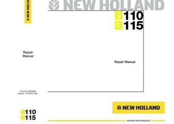 New Holland B110, B115 instrukcja naprawy ładowarka