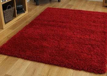 Dywan SHAGGY 80x140cm czerwony bordo bardzo puszysty