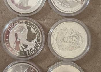 Kolekcja 6 srebrnych monet