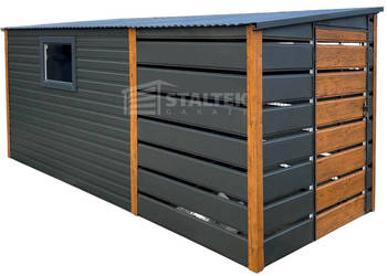 Schowek Domek Ogrodowy 3x2m + wiata 2m  2x Drzwi  okno Dach ST131