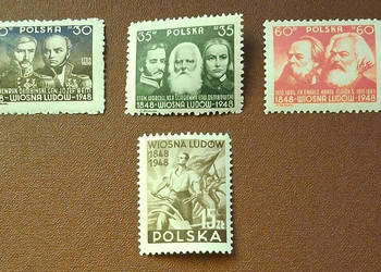 Znaczki Pocztowe 1948 Wiosna Ludów - Czysta Seria Fischer 450-453