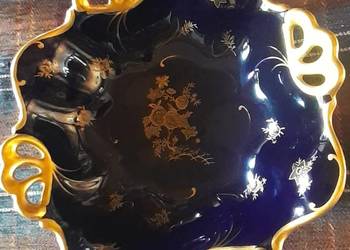 Patera kobaltowa ze złóceniem