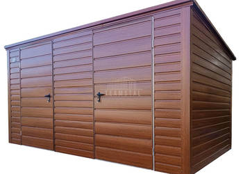 Schowek - domek ogrodowy 4x2,5m 2x drzwi drewnopodobny TS969