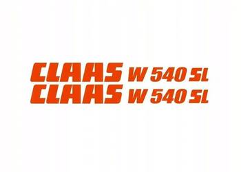 Naklejki naklejka oklejenie Claas W 540 SL Zamiennik