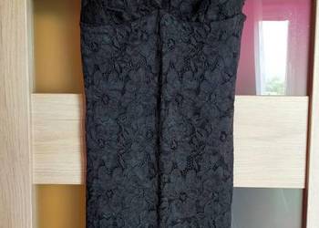 Koronkowa, czarna sukienka