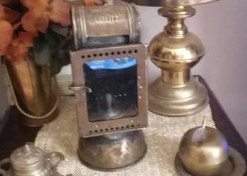 Unikatowa mosiężna lampa kolejowa Germany