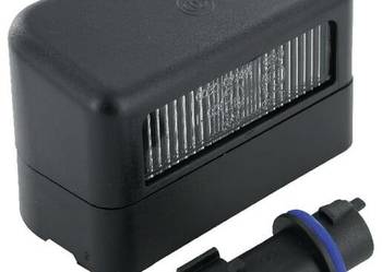 Lampa oświetlania tablicy rejestracyjnej, prostokątna czarna przykręcana,…