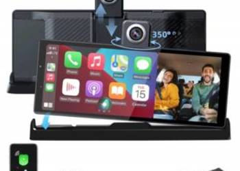 MONITOR SAMOCHODOWY 10,26" CARPLAY ANDROID AUTO KAMERA COFANIA 2 UCHWYTY