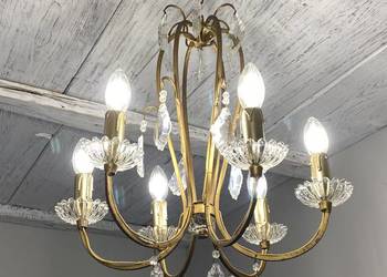 Francuski kryształowy Żyrandol vintage nr. 18