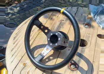 Kierownica RRS 350mm + naba BMW E46 – zestaw sportowy / drift / track
