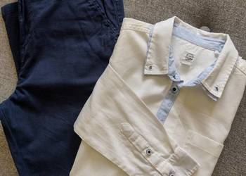 Wizytowe spodnie z koszulą roz.158