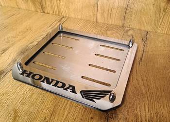 Ramka tablicy rejestracyjnej HONDA stal nierdzewna polerowana Yamaha Shadow