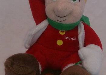Świąteczny Elf, skrzat na sankach (Pluszak, maskotka)