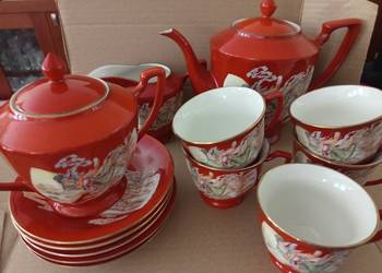Serwis kawowy, porcelana