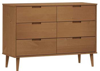 vidaXL Komoda MOLDE, brązowa, 113x40x80 cm(SKU:4013410)