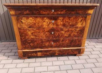 Komoda Biedermeier Zjawiskowa Orzech Stara Antyk Politura Po Renowacji Oka