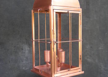 Ręcznie robiona lampa miedź hand made lantern,kupfer lampe