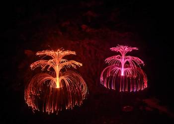 NOWE Lampki Solarne Ogrodowe LED trójwarstwowa meduza, fontanna