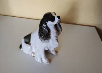 PRL figurka psa porcelana Łomonosow